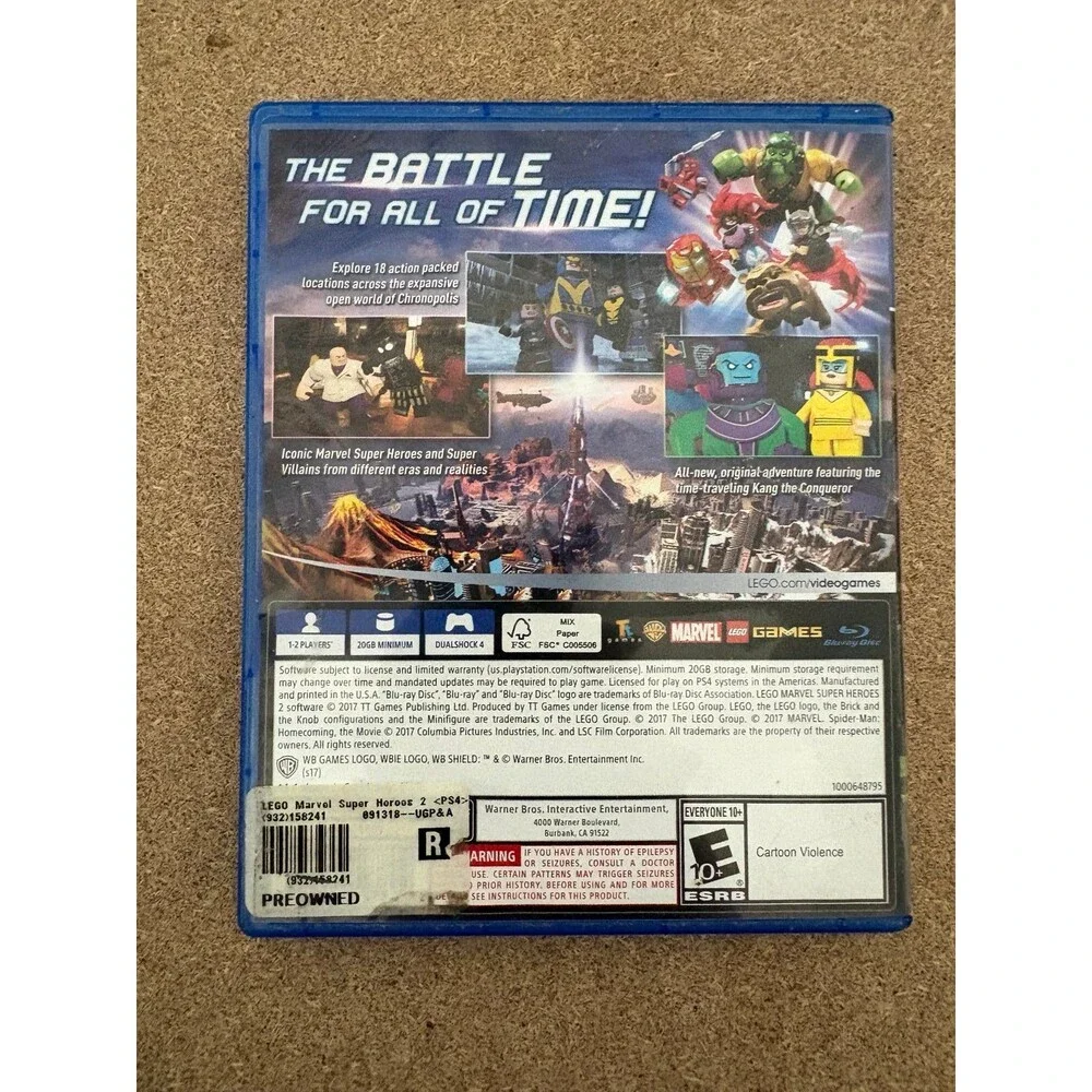 LEGO Marvel Super Heroes 2 PS4 Kid Friendly Games